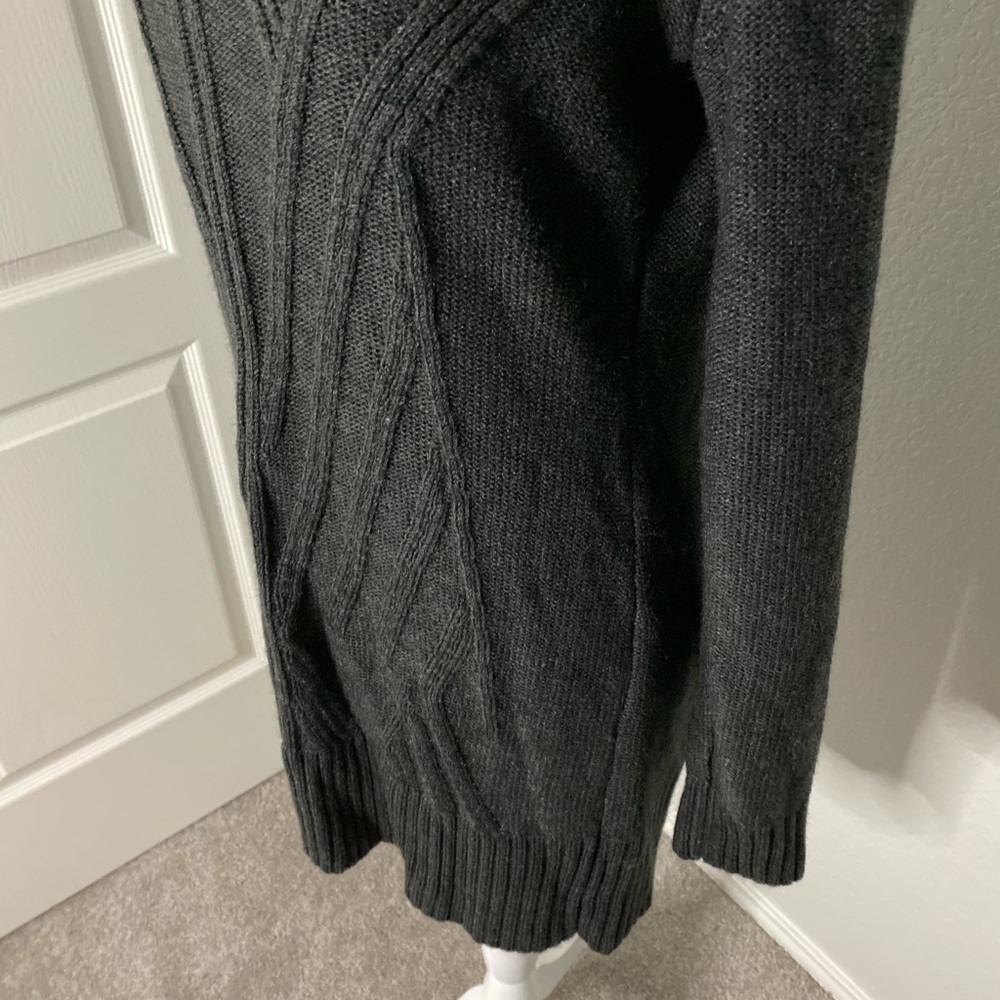 NWOT Alyx Dark Grey Cowl Neck Sweater Dress - Picture 5 of 8